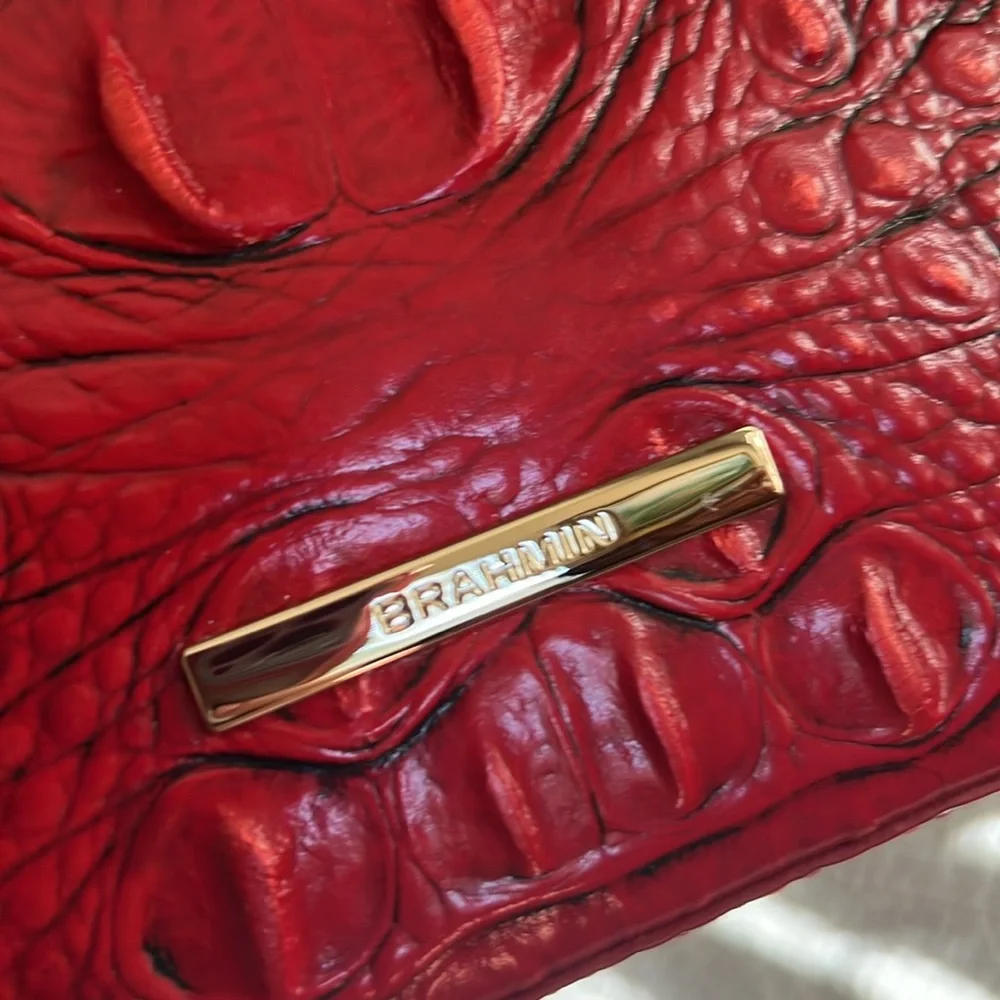 Brahmin Elaine Lipstick Ombre Melbourne leather bag NWOT - Picture 9 of 13